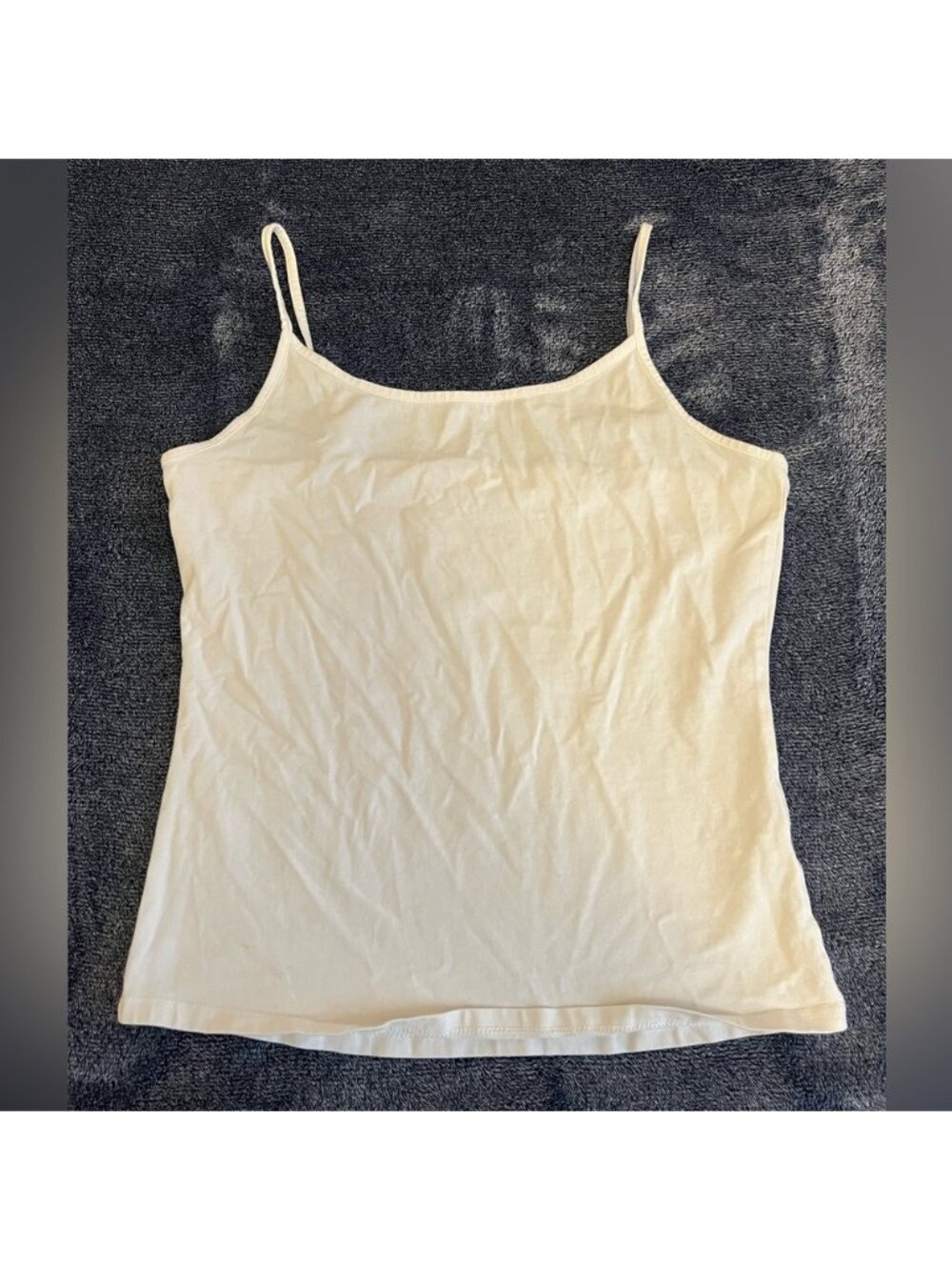 Women's White Spaghetti Strap Top